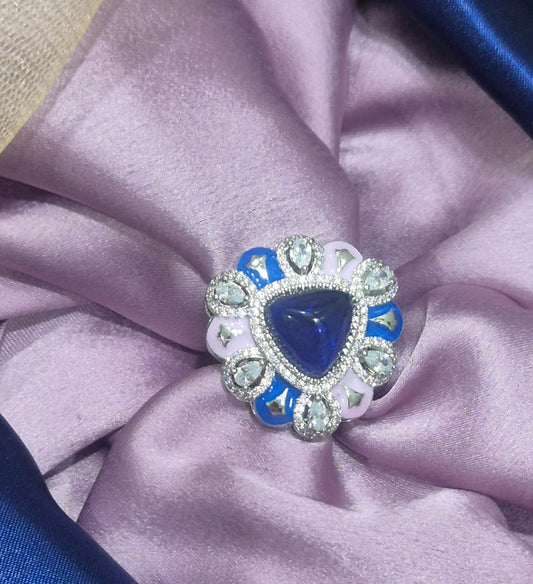 BLUE DOUBLET STONE RING