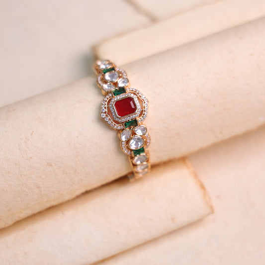 Gautami Moissanite Bracelet (Red)