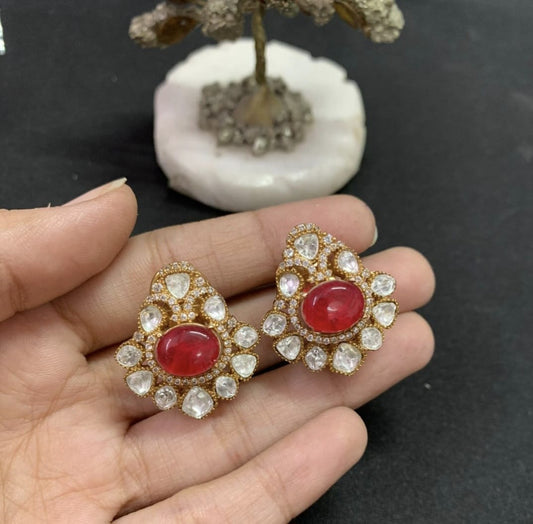 Girari Moissanite Earring (red)