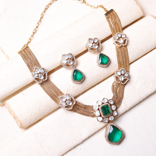 Tani Moissanite Set (Green)