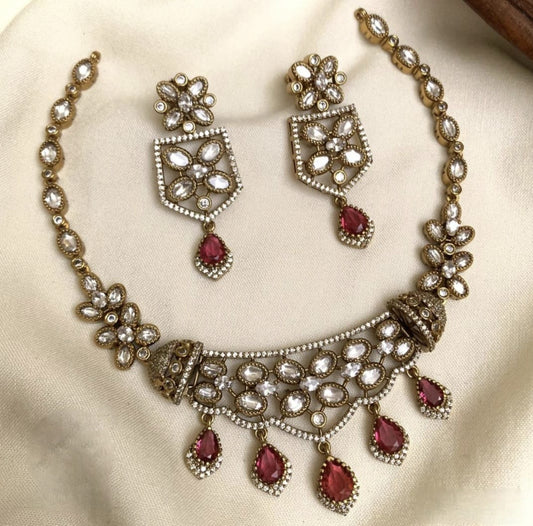 Gauravi Victorian Set (Red)