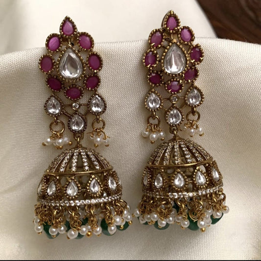 Veda Moissanite Jhumka