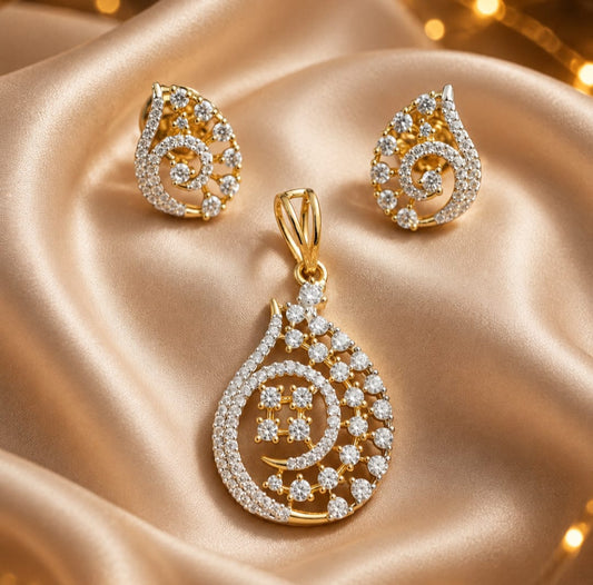 Office Ready CZ pendant set