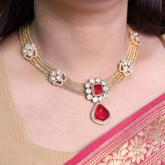 Tani Moissanie Set (Red)