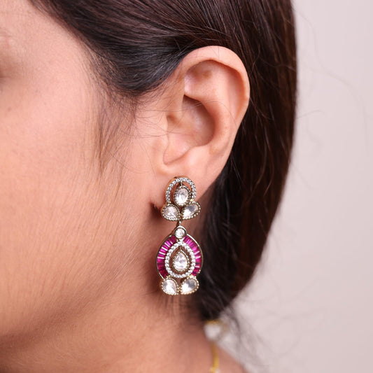 Girika Moissanite Set (Ruby)