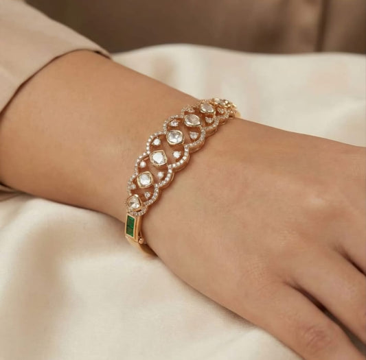 Meghna Moissanit Bracelet (Green)