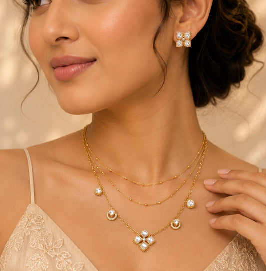 Garima Moissante triple layer Set