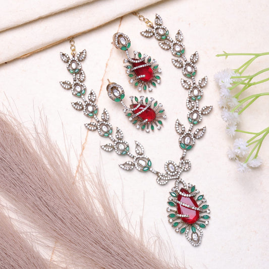 Meghna Emerald and ruby ad set