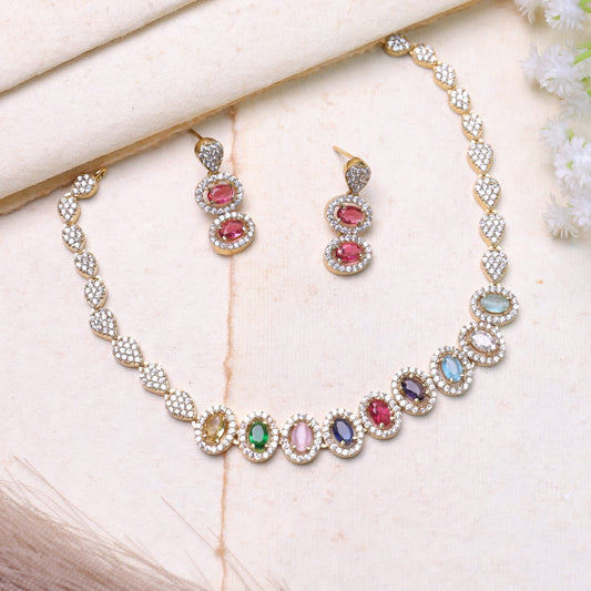 Multicolour stones ad set