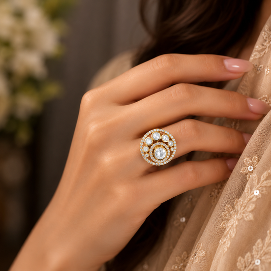 Classic Moissanite Ring (adjustable size)