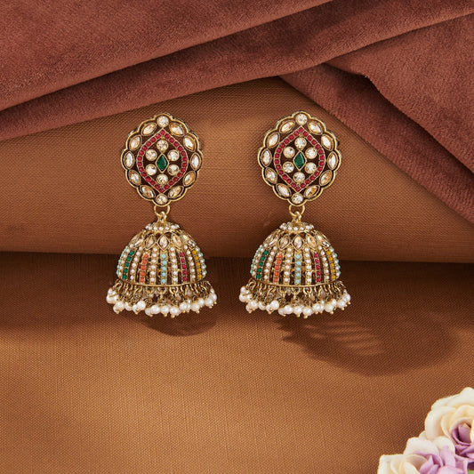 MULTICOLOUR NOOR PAKISTANI JHUMKA