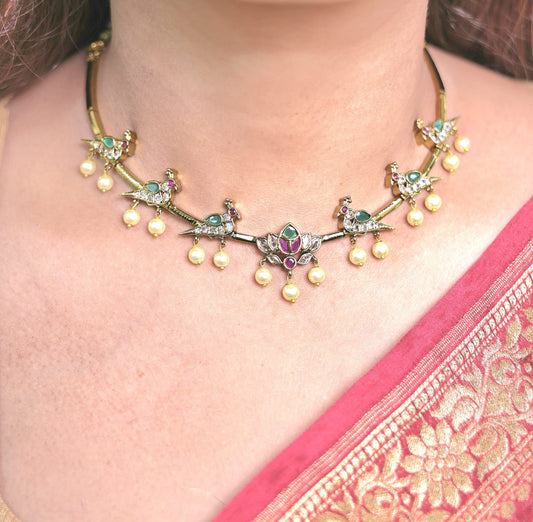 RAMA BIRDS & LOTUS HASLI WITHNGOLDEN POLISH