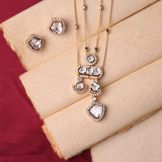 Archie Moissanite Pendant Set