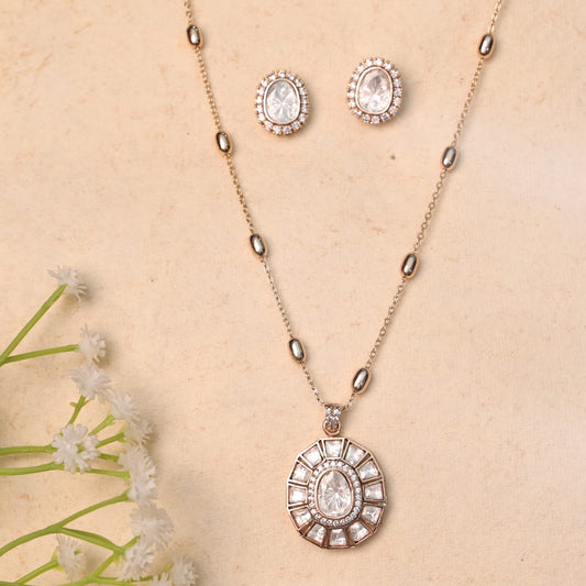 Somiya Moissanite Pendant set