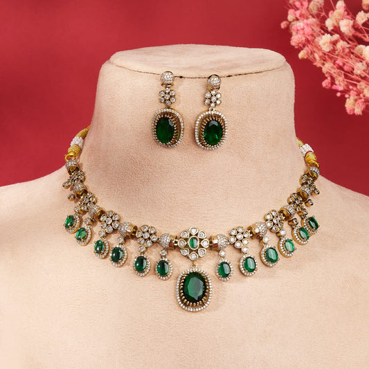 GREEN VICTORIAN RAMESHWARI SET
