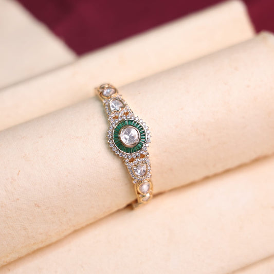 Vrinda Moissanite Bracelet (Green)