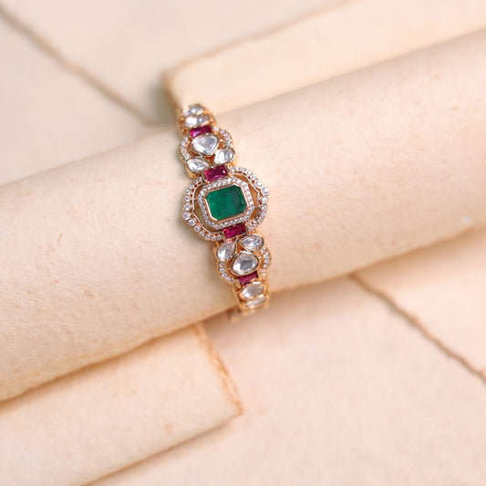 Gautami Moissanite Bracelet (Green)