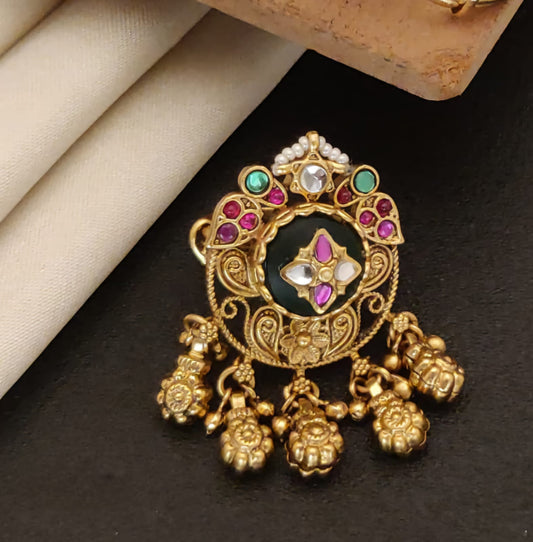 Shreya Rajwadi Ring (Green)