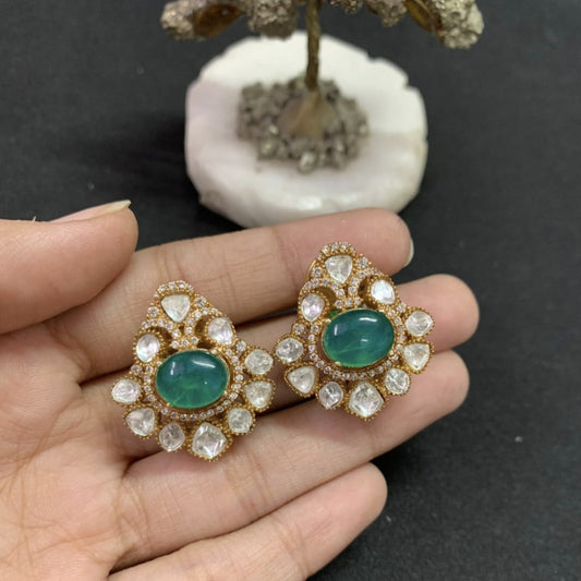 Girari Moissanite earring (green)