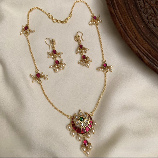 Goriya Jadau Pendant set