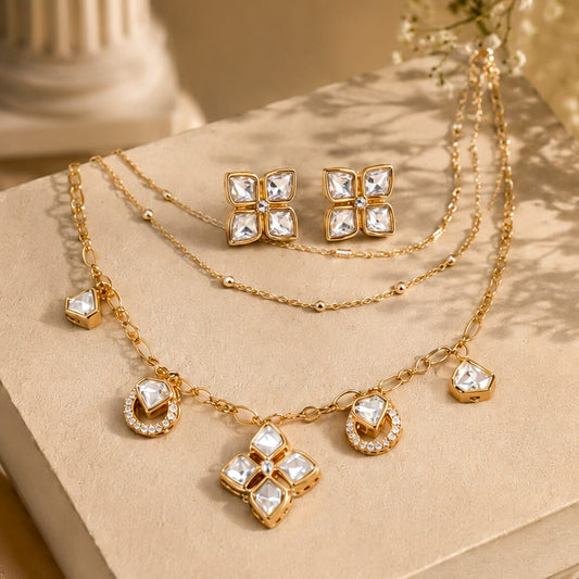 Garima Moissante triple layer Set