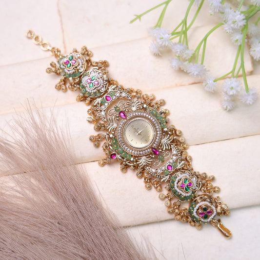 Girisha Golden Rajwadi Watch