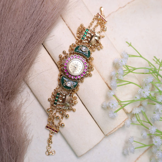 Mitali Golden Rajwadi Watch