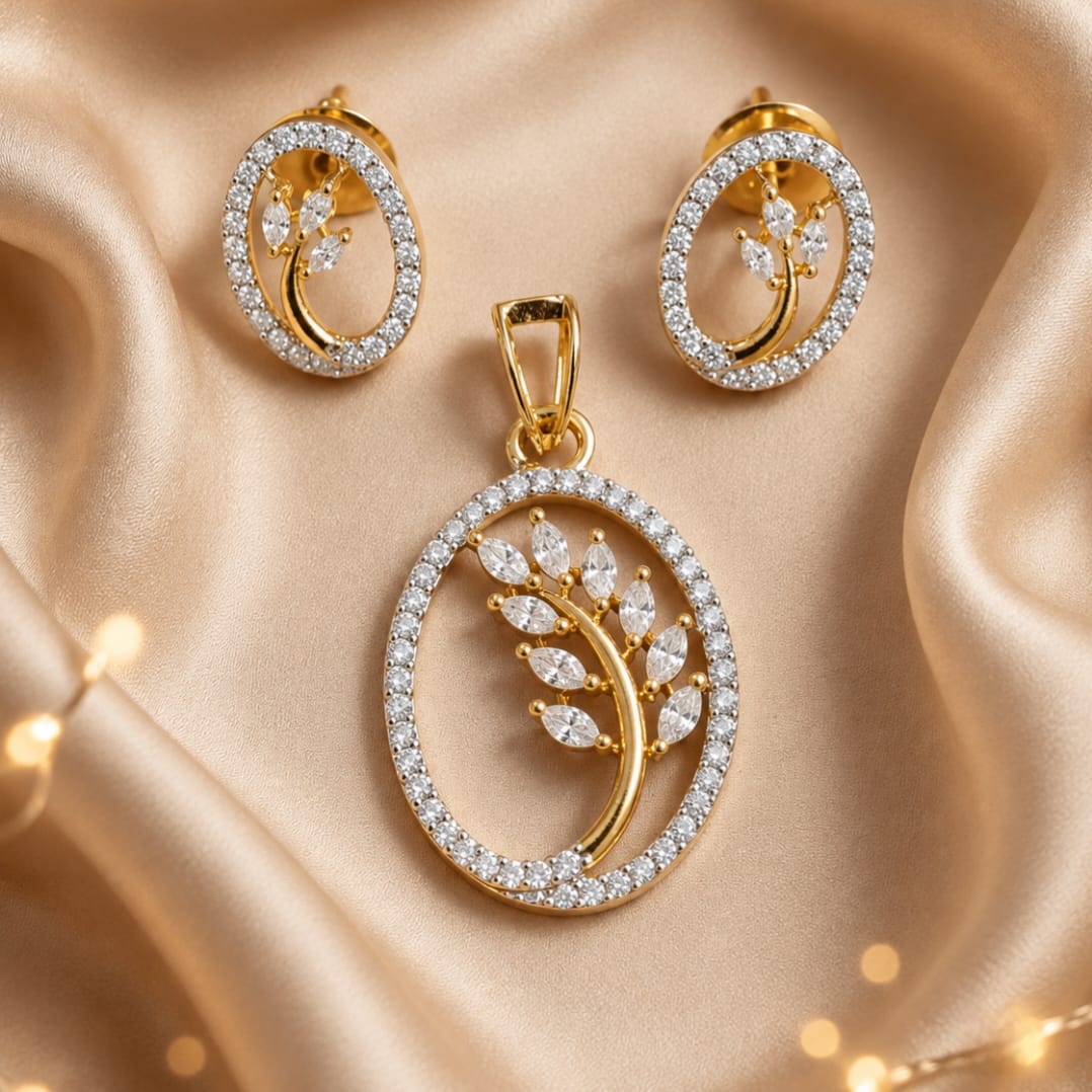 Everyday Shine CZ pendant set without chain
