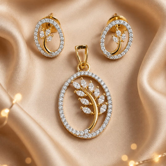 Everyday Shine CZ pendant set without chain