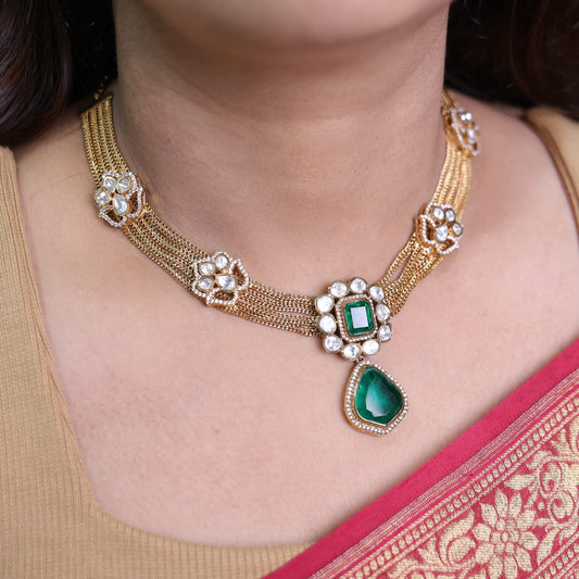 Tani Moissanite Set (Green)