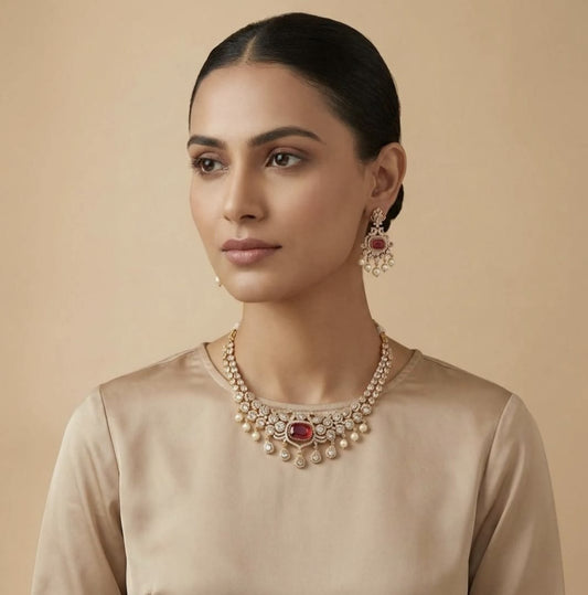 Meenakshi Changeble stone Set