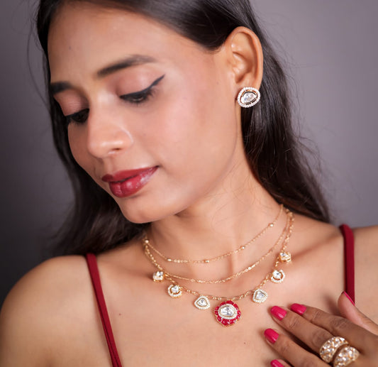 Triple Layer Moissanite set