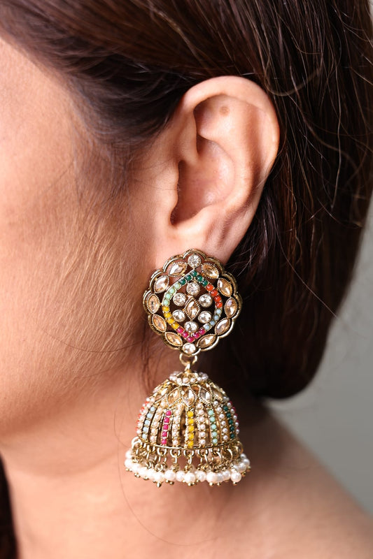 MULTICOLOUR NOOR PAKISTANI JHUMKA