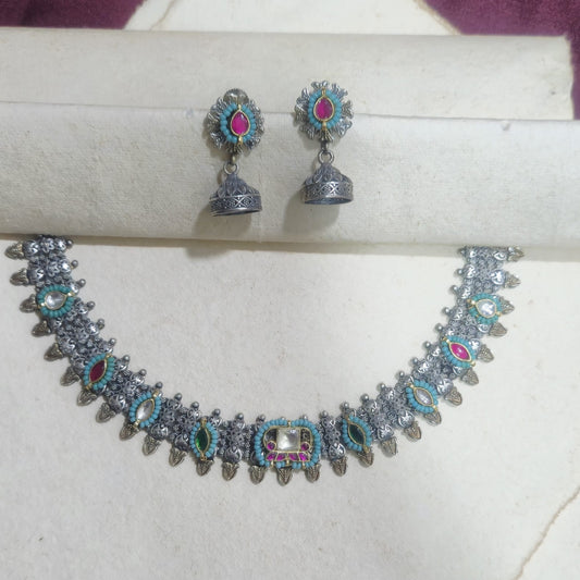 Mangiri German Silver Fusion Set