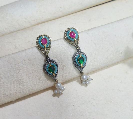 Madhuri German Silver Long Set