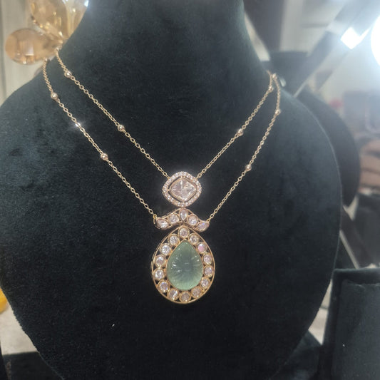 LARA MOISSANITE PENDANT SET