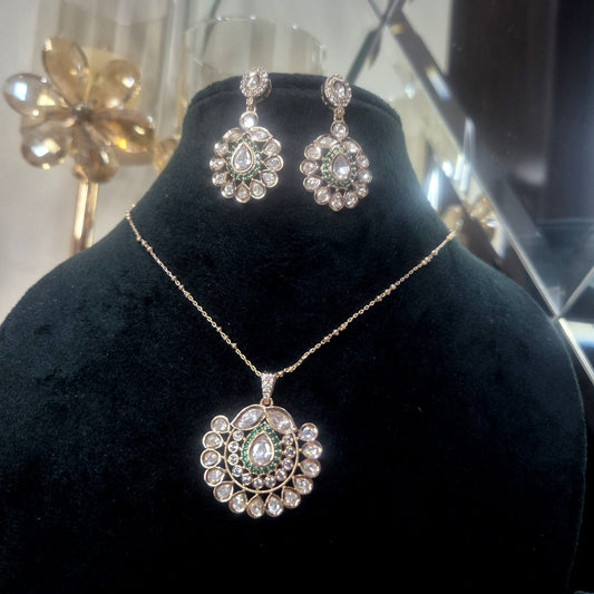 MASOOM MOISSANITE PENDANT SET