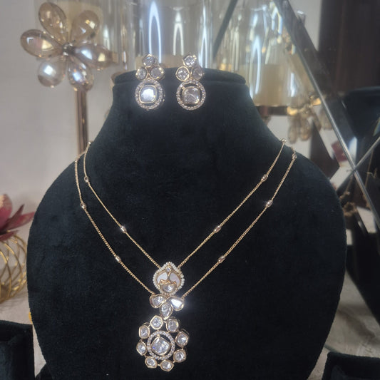 SONAM MOISSANITE PENDANT SET