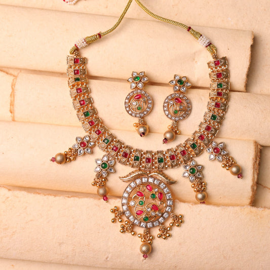 Mruda Golden Peacock Set
