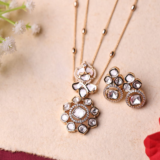 SONAM MOISSANITE PENDANT SET