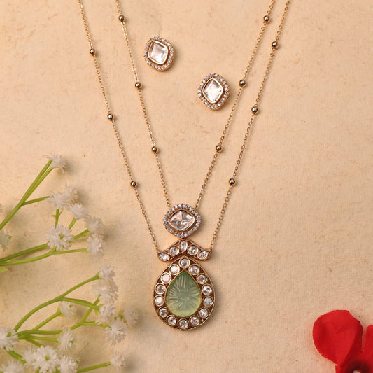 LARA MOISSANITE PENDANT SET